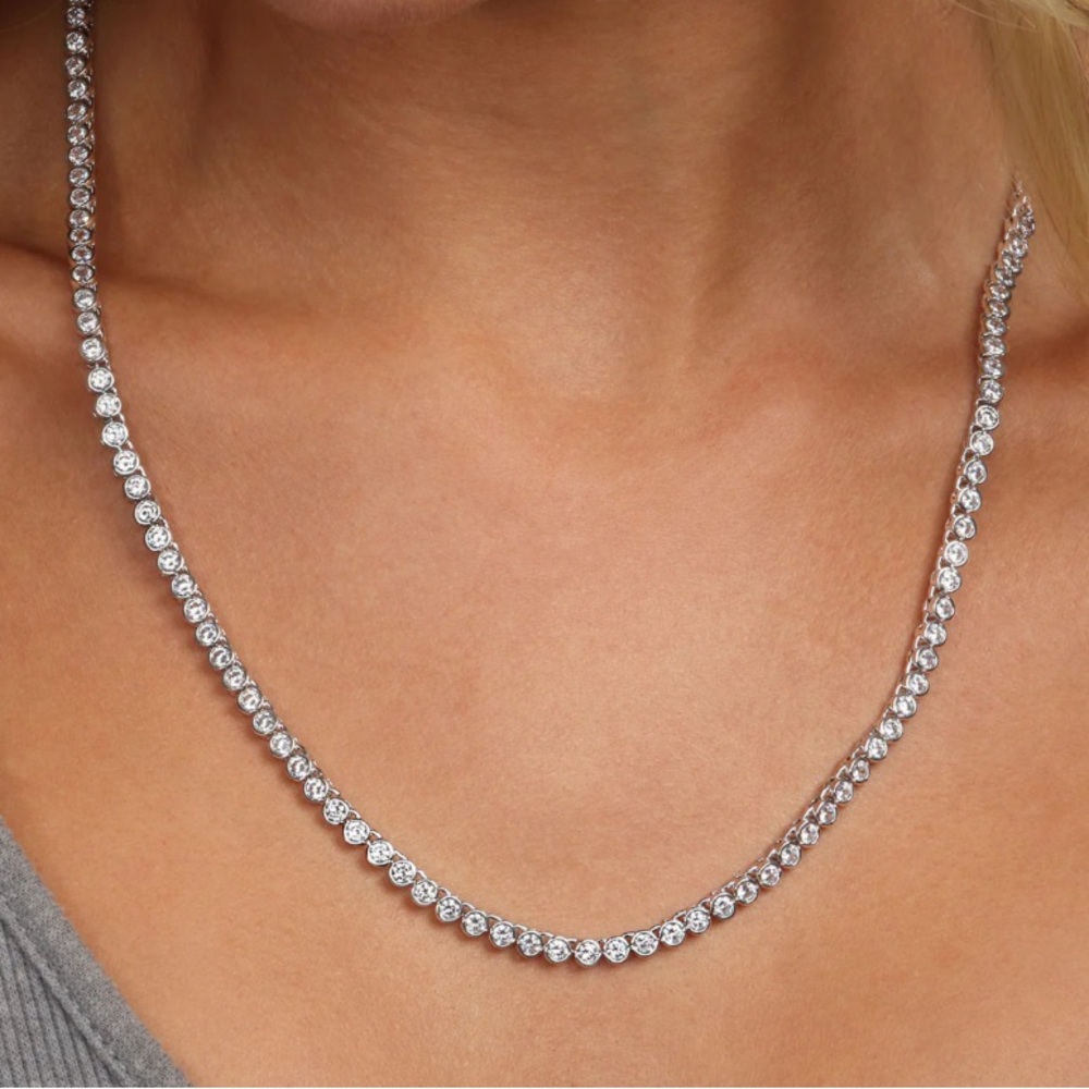 Melinda Maria Silver Necklace